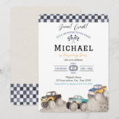 爆走モンスタートラック大暴れ 招待状 (正面/裏面)