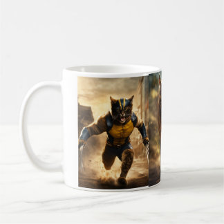 爪とコーヒー：ネコWolverineプリントマグカップ コーヒーマグカップ