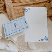 「爪に感謝」ブルーストライプロブスター サンキューカード