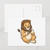 爪に矢のライオン ポストカード (正面/裏面)