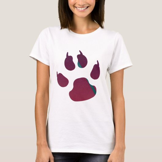 爪の形をしたバスケットボール Tシャツ (正面)