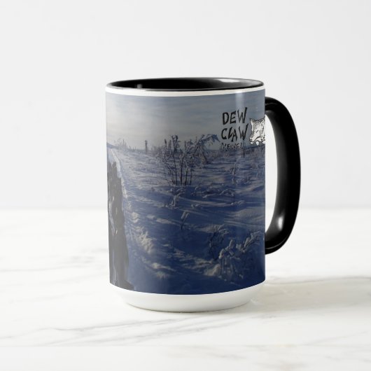 爪の犬小屋に露が降りて下さい-訓練のチームを競争させて下さい マグカップ (正面右)