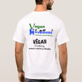 爪を除くことは不人情な切断です! Tシャツ (裏面)