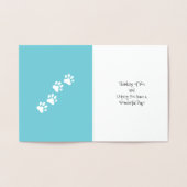 爪付き猫プリント箔カード 箔カード (内部)