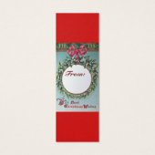 爪先と赤いリボンを有するクリスマスクラウン (裏面)