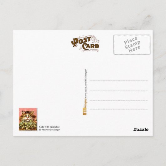 爪先猫 ポストカード (裏面)