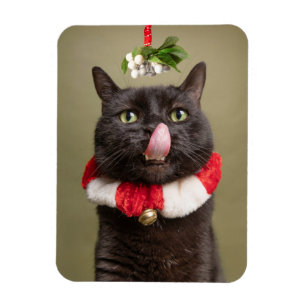 爪先立ちする猫にとって聖降誕祭は楽しい マグネット