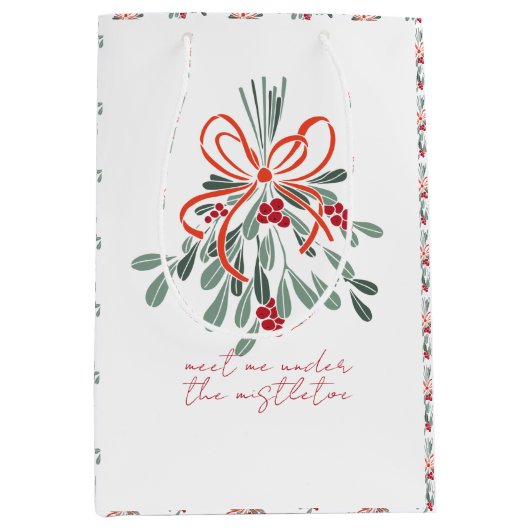 爪先立ちで会う ミディアムペーパーバッグ (正面)