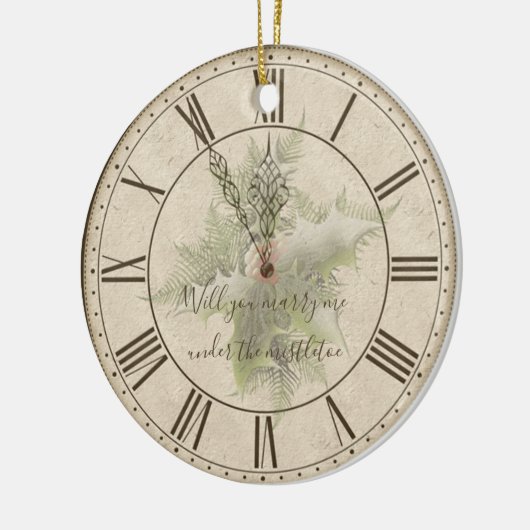 爪先立ちで結婚して貰えるか セラミックオーナメント (左)