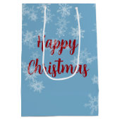 爪型のクリスマスポーラーベア ミディアムペーパーバッグ (裏面)