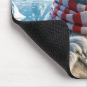 爪型のホッキョクグマ マウスパッド (コーナー)