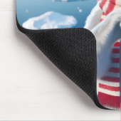 爪型のホッキョクグマ マウスパッド (コーナー)