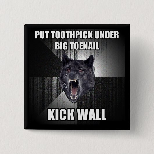 爪楊枝ボタン 缶バッジ (正面)