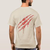 爪渦巻形の付きライオン Tシャツ (裏面)