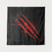 爪渦巻形の跡 タペストリー (正面(横))