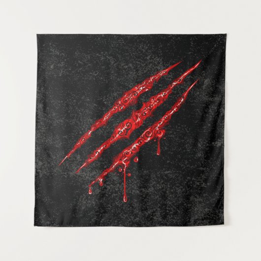 爪渦巻形の跡 タペストリー (正面)