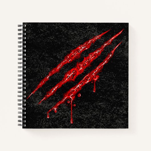 爪渦巻形の跡 ノートブック (正面)