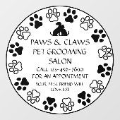 爪爪カスタマイズPETグルーミング前扉 ウィンドウサイン (シート)