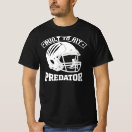 爪痕のあるアメリカンフットボールのヘルメット Tシャツ