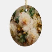 爪、 ネイルからのぶら下がったツバキのスプレー セラミックオーナメント (右)