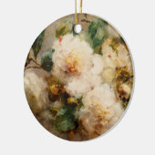 爪、 ネイルからのぶら下がったツバキのスプレー セラミックオーナメント (左)