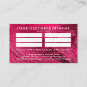 爪、 ネイルによる白文字スケッチのグリッター背景 名刺 (裏面)