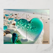 爪、 ネイルのサイズ変更グラフ 箔シーズンポストカード (裏面)