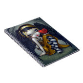 「爪、 ネイルのハート」ノートブック ノートブック (右側)