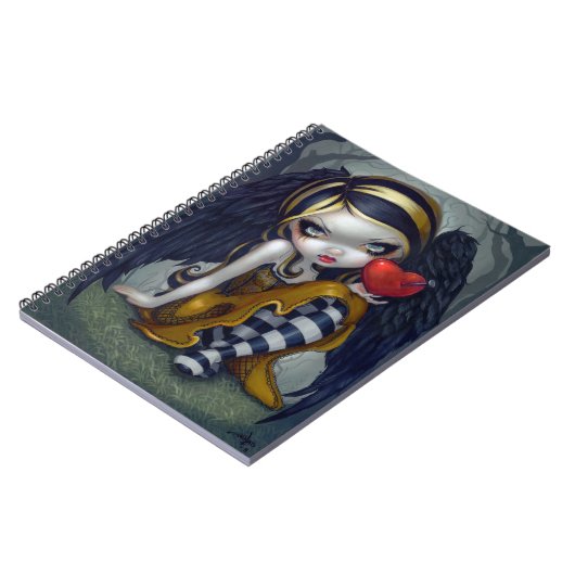 「爪、 ネイルのハート」ノートブック ノートブック (左側)