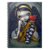 「爪、 ネイルのハート」ノートブック ノートブック (正面)