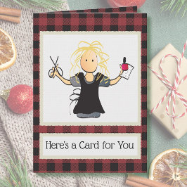 爪、 ネイルの技術サンキューカードクリスマスプレゼント カード