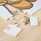 爪、 ネイルの矢を持つライオン ジグソーパズル (側面)