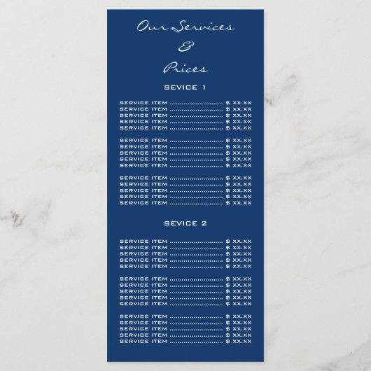 爪、 ネイルまばたきフォートロゴQRワックス化粧価格海軍 メニュー (裏面)