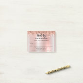 爪、 ネイルアポイントメントPost-it®に関する注意 ポストイット (デスク上)