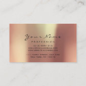 爪、 ネイルアーティストカッパーバラマニキュアペディキュア 名刺 (裏面)