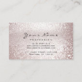 爪、 ネイルアーティストグリッターグレーラックスマニキュアペディキュア 名刺 (裏面)