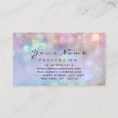 爪、 ネイルアーティストピンクワウマニキュアペディキュア自筆証書 名刺 (裏面)