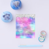 爪、 ネイルアーティスト責任放棄バラピンクシルバー チラシ (シングル)