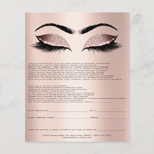 爪、 ネイルアーティスト責任放棄バラ赤面 チラシ (裏面)