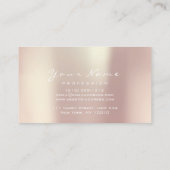 爪、 ネイルアートグリッターグラムピンクローズスパークパール 名刺 (裏面)