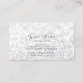 爪、 ネイルアートグリッターシルバーグレーバラ金ゴールド 名刺 (裏面)