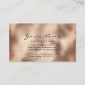 爪、 ネイルアートグリッタースキニーバラ金ゴールドマニキュアドリップ 名刺 (裏面)