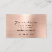 爪、 ネイルアートグリッタースキニーピンクローズマニキュアドリップ 名刺 (裏面)