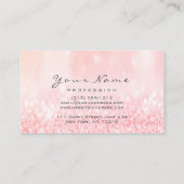 爪、 ネイルアートグリッターメタリックグラムピンクローズラックスグラム 名刺 (裏面)