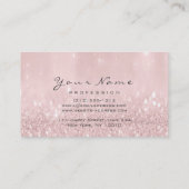 爪、 ネイルアートグリッターメタリックグラム赤面ピンクスパークリー 名刺 (裏面)