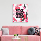 爪、 ネイルアートスタイル キャンバスプリント (インサイチュ (リビング))