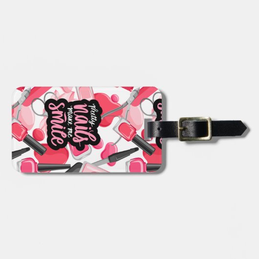 爪、 ネイルアートスタイル ラゲッジタグ (正面横)