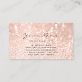 爪、 ネイルアートマニキュアグリッタースキニーピンクローズ 名刺 (裏面)