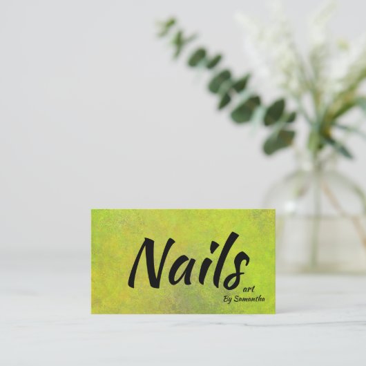 爪、 ネイルアートモダン美しい 名刺 (スタンド正面)