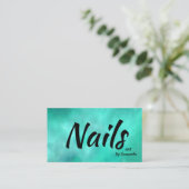 爪、 ネイルアートモダン美しい 名刺 (スタンド正面)